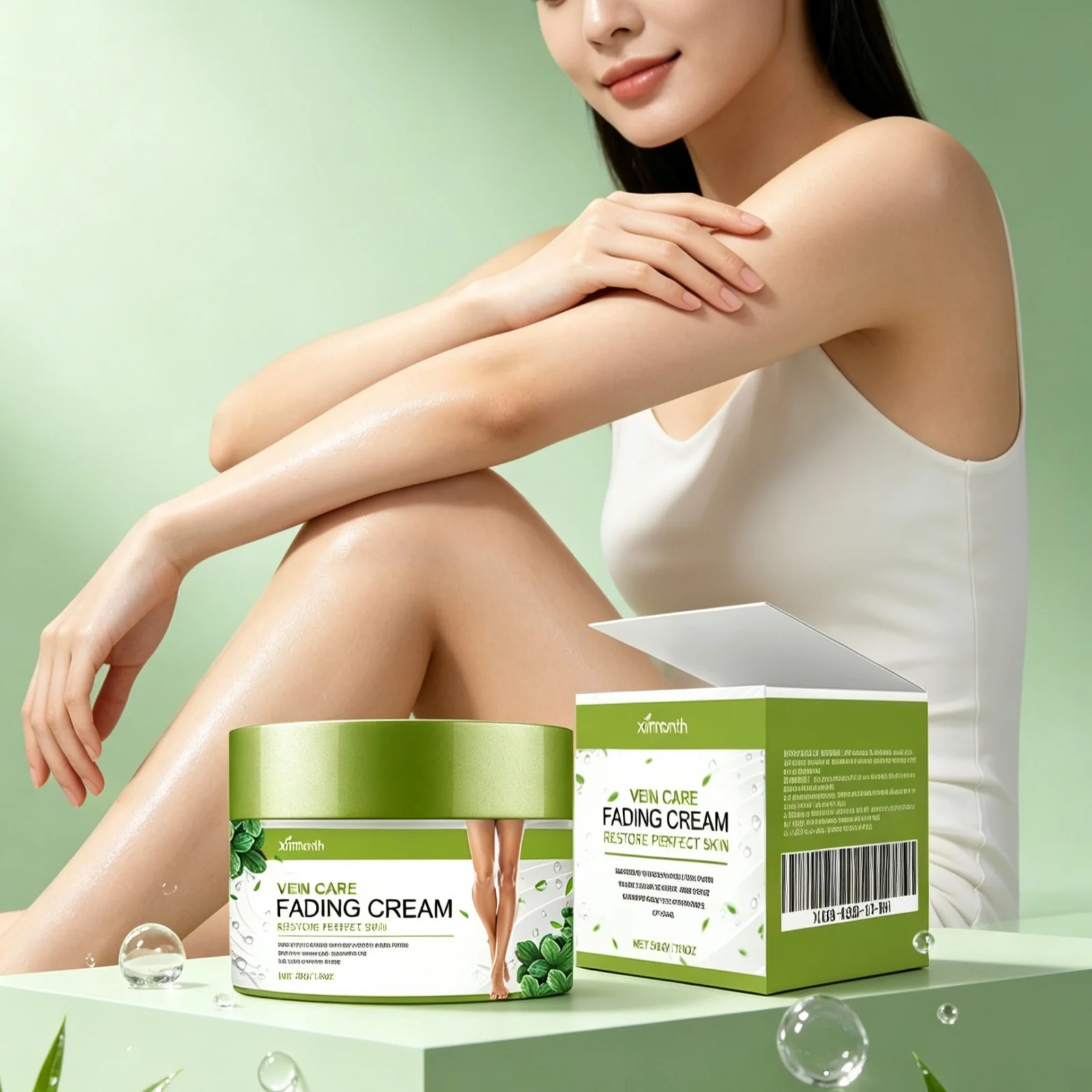 Ximonth Varicose Vein Relief Cream Sooth Swelling Heavy Legs Improve Spider Vein Restore Skin Appearance Legs Massage Care Cream