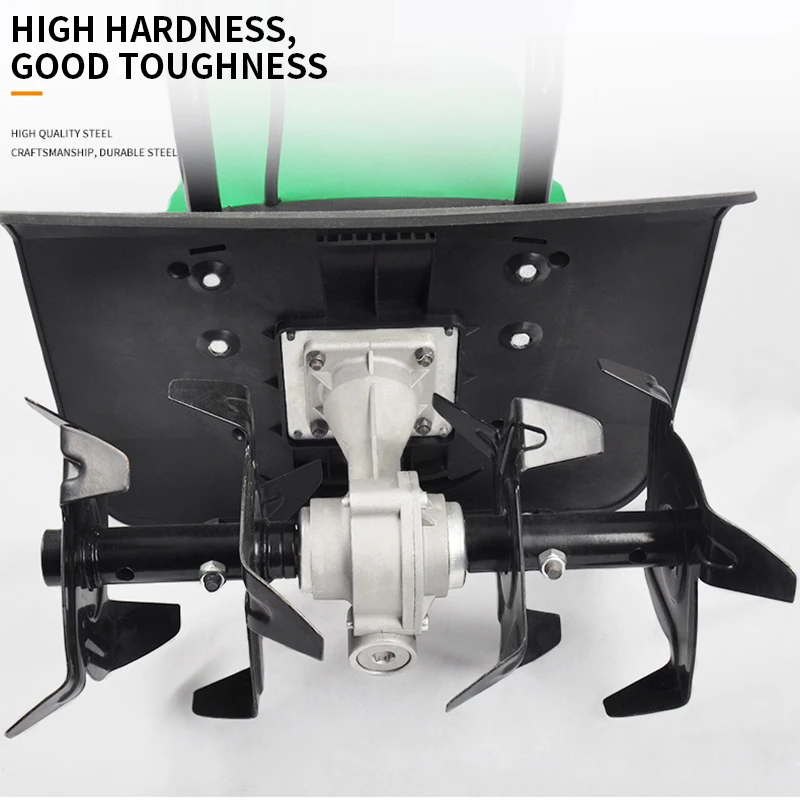 -01A Micro Tiller 1500W Electric Small Soil Ripper Tiller Plowing Machine Household Garden Vegetable Plot