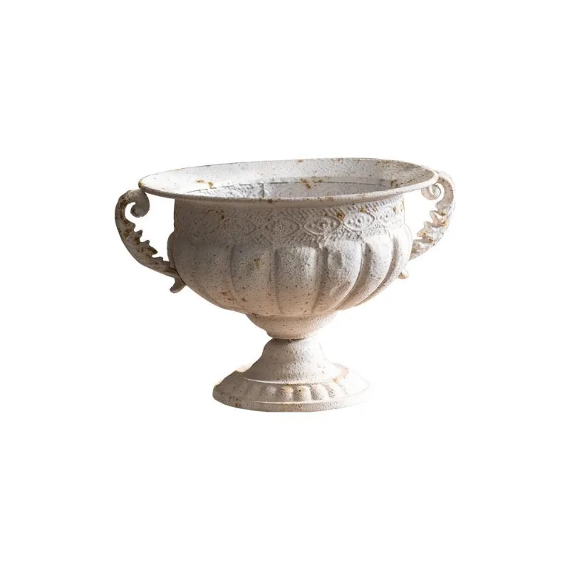 American rural retro metal stamping creative flower pot Qixi Festival celebration desktop decoration