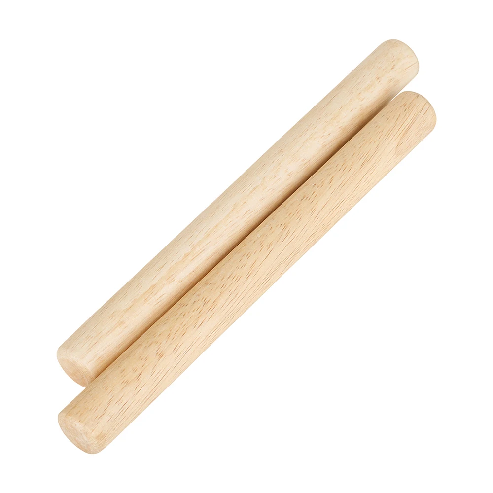 1 Pair of Wooden Rhythm Sticks Percussion Sticks Orff Percussion Accessories Solid& Durable Lightweight Drum Sticks