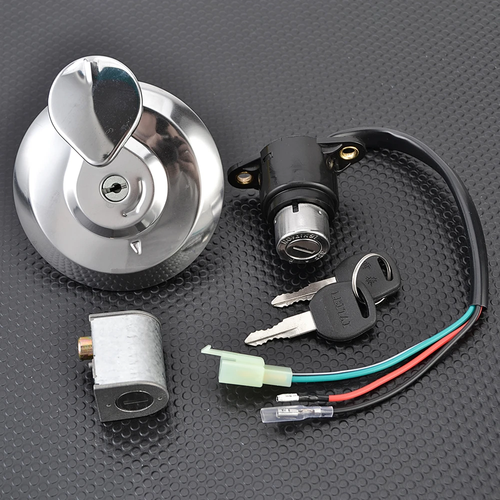 CM 125 Fuel Gas Cap Ignition Switch Seat Lock Key Kit For Honda CM125 1987-1999 1998 1997 1996 1995 1994 1993 1992 1991 1990