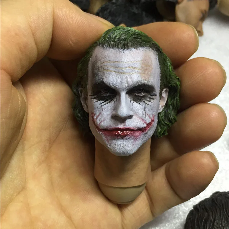 1/6 Scale Model Joker Head Sculpts Heath Head Carving For 12 Inch Ledger Man Action Figure Body Collection Toys Dolls Gifts Fans