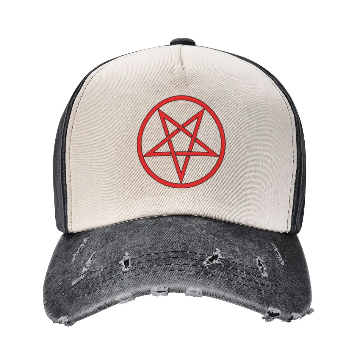 Satanic Pentagram (blood edit) Baseball Cap tea Hat Hat Man Luxury Snap Back Hat For Girls Men's