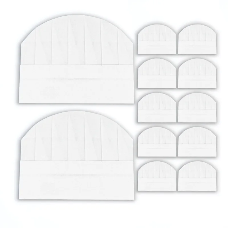 

12pcs Kids Chef Hats for Simple Style Chef Hat Kids Lightweight Disposable Kitchen Cooking Hat Uniform Bakers