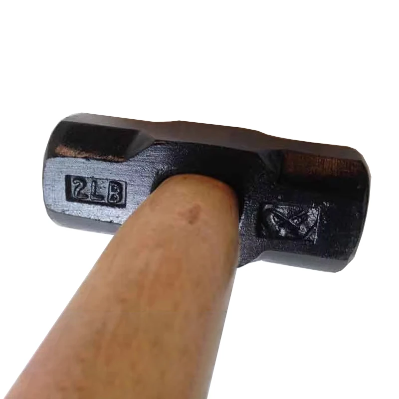 나무 손잡이 팔각형 망치 다기능 단조 망치 전문 목수 작업 손 도구 2/3/4 파운드 망치