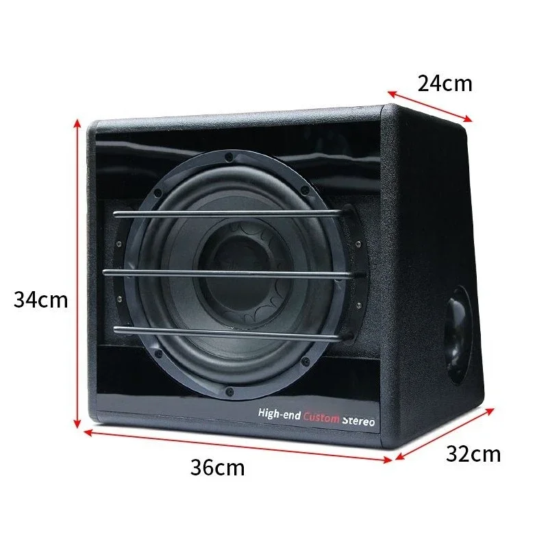 Good Car Audio 10-inch 12V Active Subwoofer Car Audio Overweight Subwoofer Modification with Aluminum Wire/pure Copper Wire