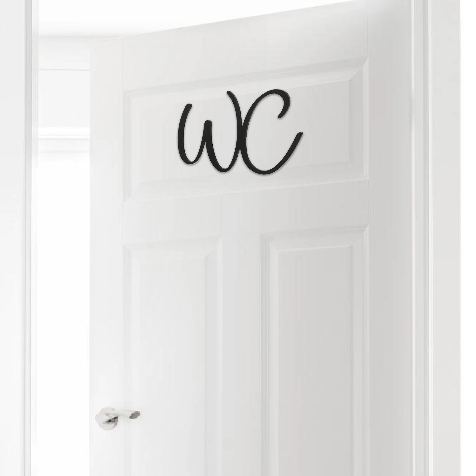 

Toilet Door Sign Adhesive Men Women Restroom Bathroom Signs for Home Accessory Decor Cute The