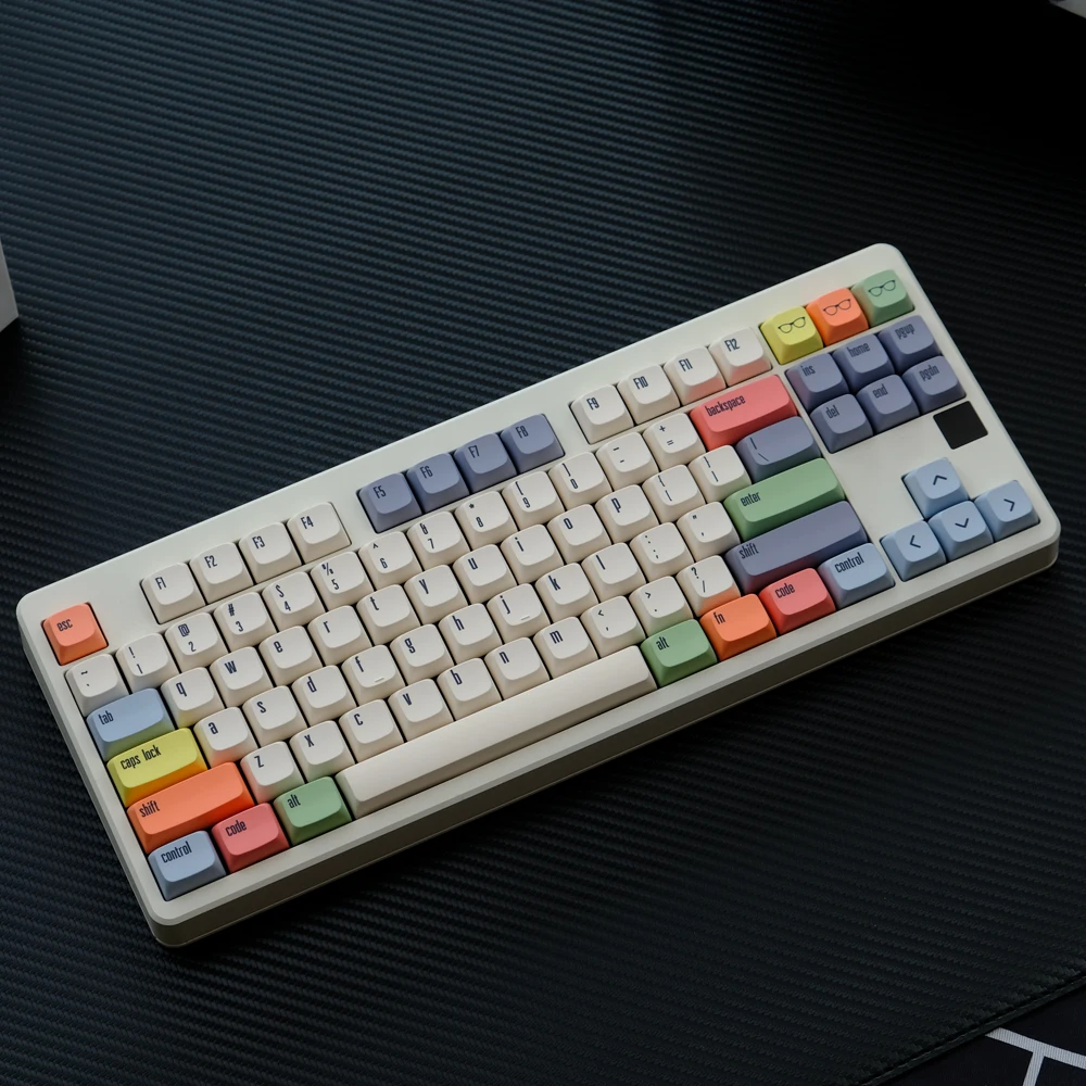 Imagem -02 - Pbt Dye Sublimação Canvas Keycaps Xda Perfil Key Caps para mx Keychron q2 k2 Anne Gh60 Gk64 Poker 75 980 Conjunto