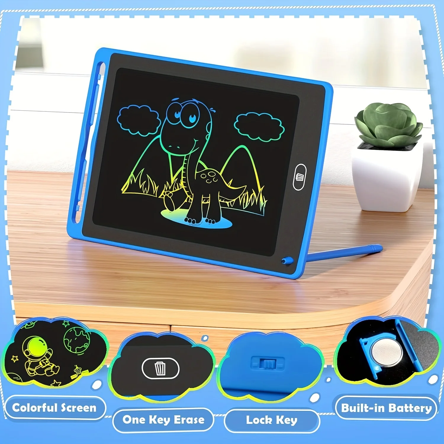 20 sztuk tabletów LCD do pisania dla dzieci, 8,5-calowy tablet do rysowania, łamigłówka dla młodszych dzieci, zabawki edukacyjne