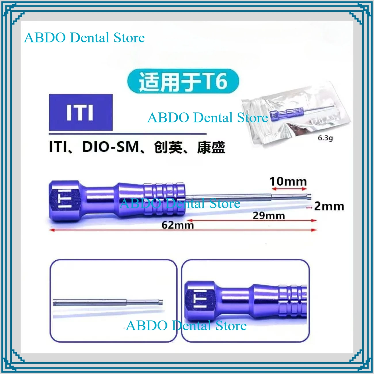 Dental Materials Screwdriver Stainless Steel Implant Screw Driver Micro Dentist Instrument Laboratory Dentistry Tool