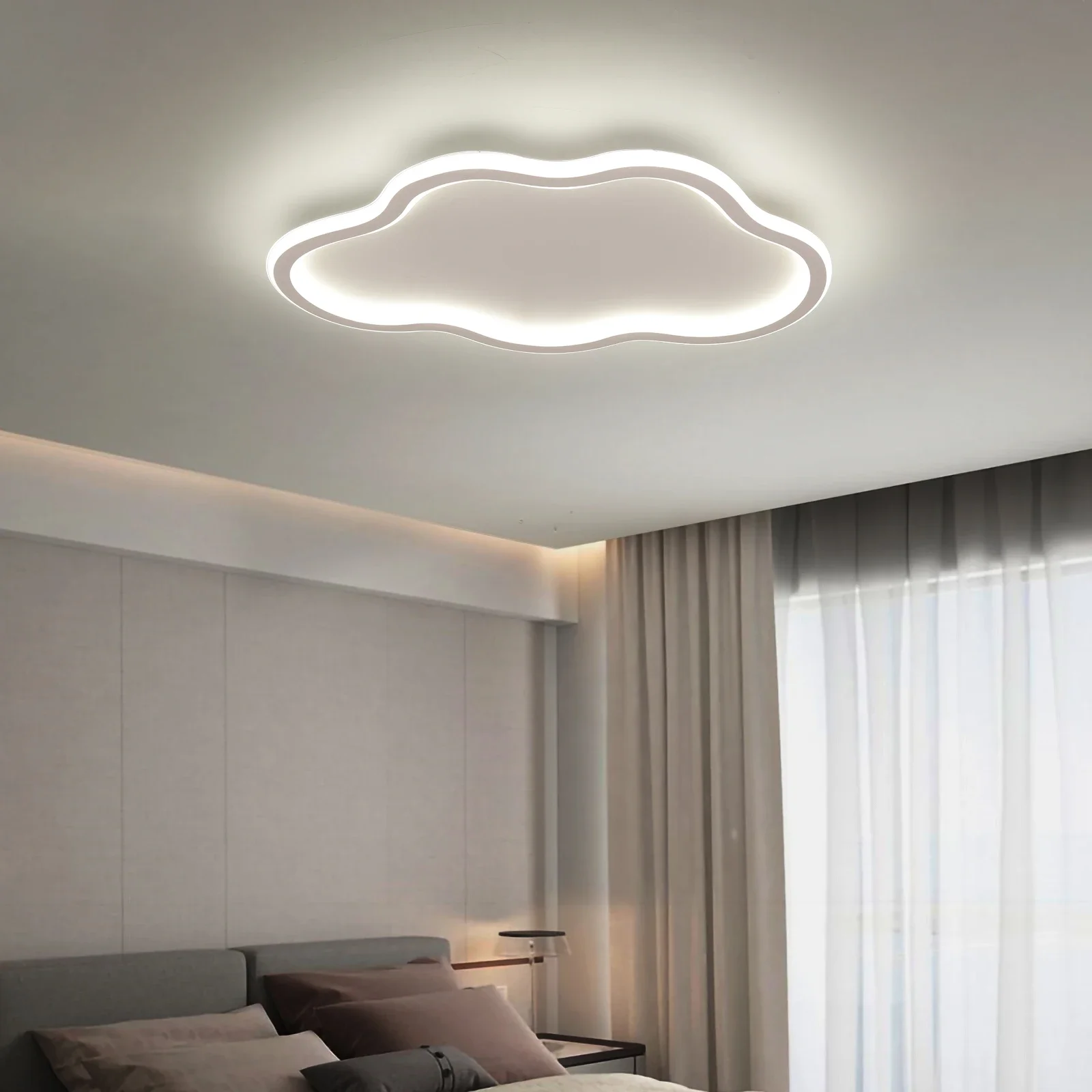Modern Led Ceiling Lamp Creative White Cloud Bedroom Lighting Cartoon Children's Room Kid Read Study Home Decoration Light