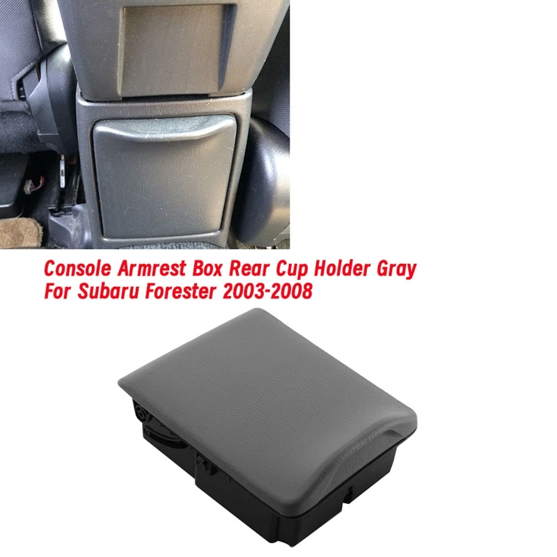 

66150SA100ND Car Console Rear Cup Holder Gray For Subaru Forester 2003-2008 Armrest Box Rear AC Air Outlet Drink Holder Parts