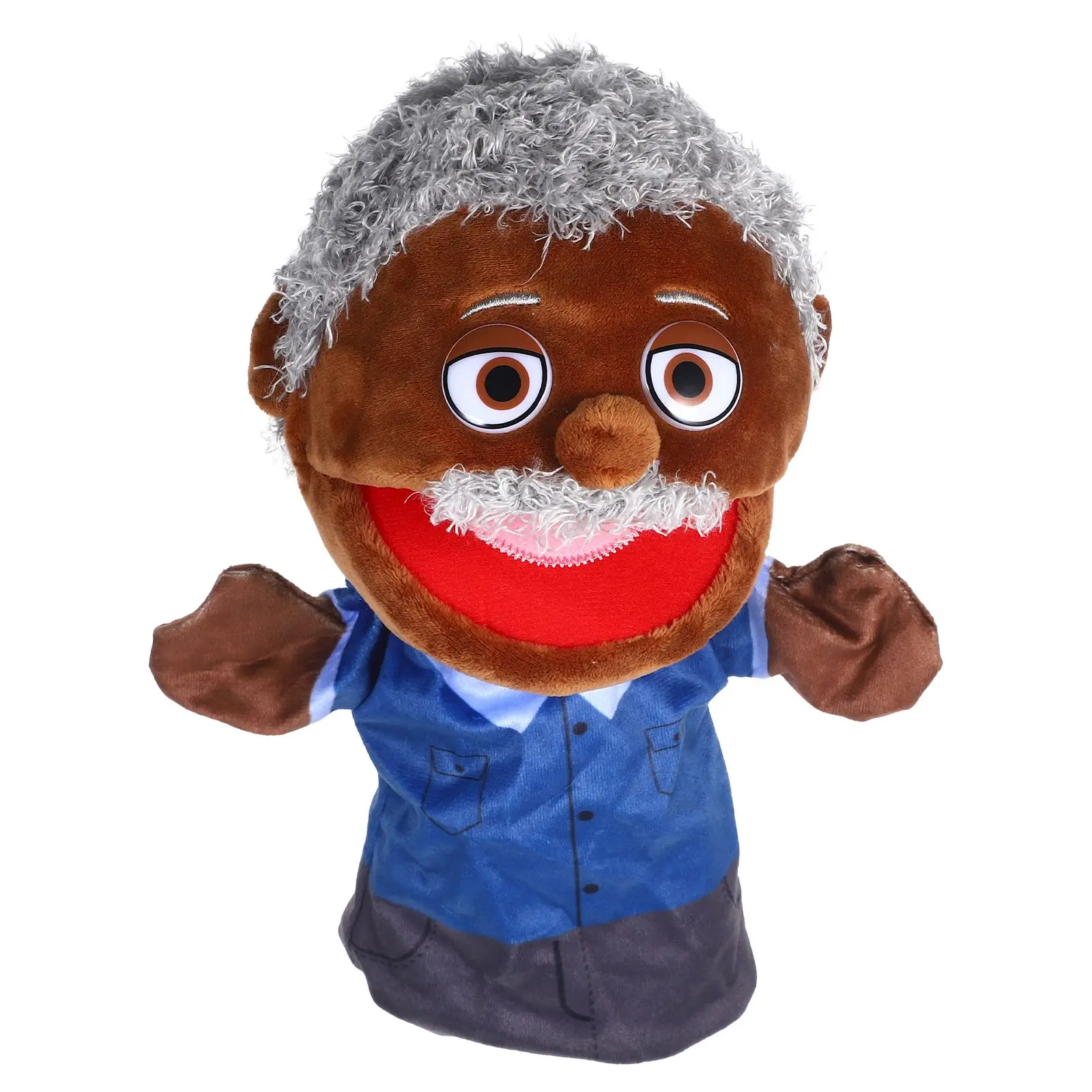 

Family Member H Puppet Toy Bright Color Plush Educational Cartoon Figure Puppets for Storytelling Creative Play Decorative Props