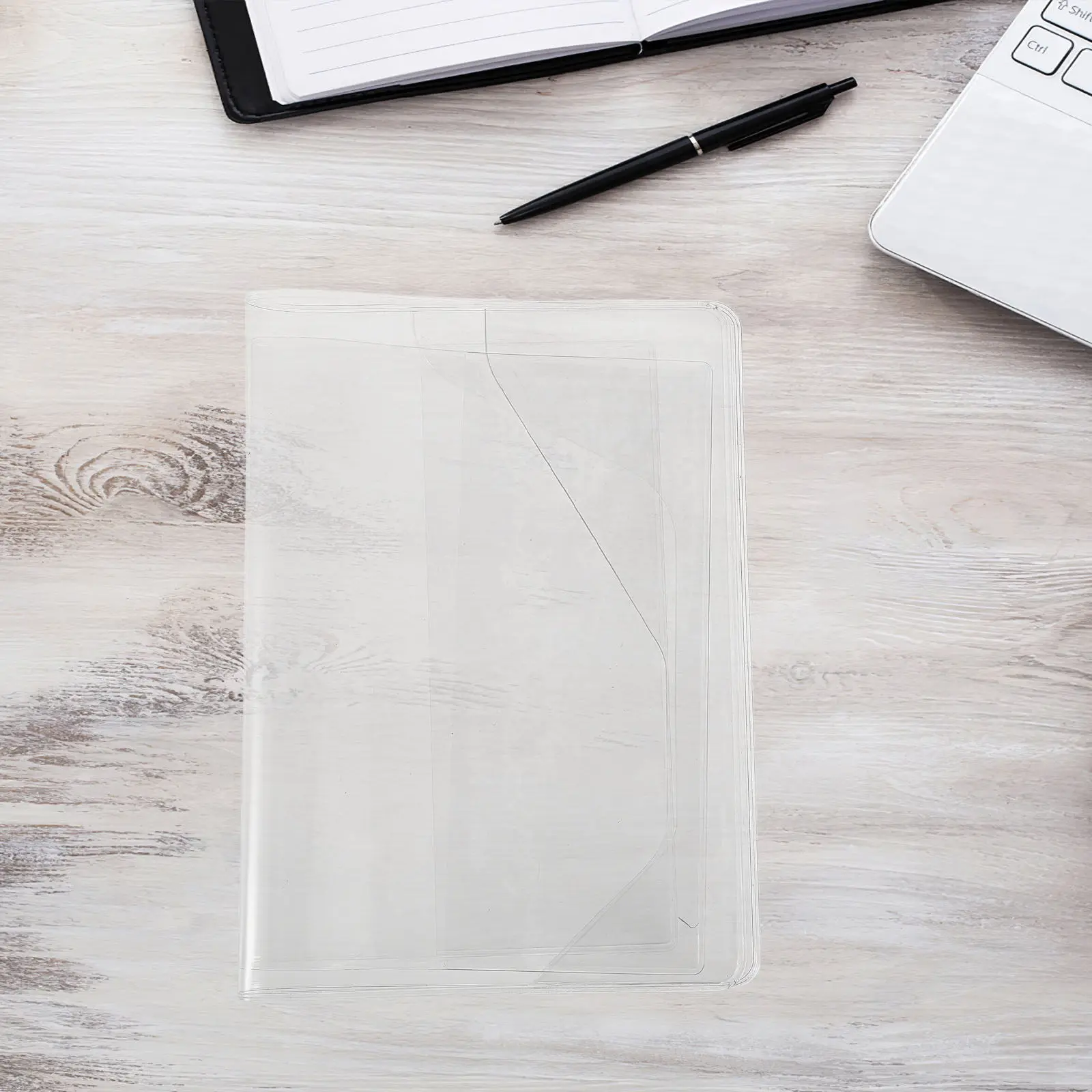 A5 Waterproof Clear Notebook Cover Stretch Fit Protective Sleeve for Planners Journals Sketchbooks Books