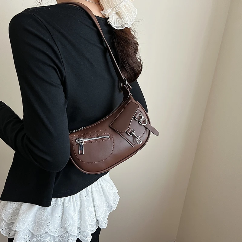 حقيبة يد نسائية جلدية فاخرة بتصميم كلاسيكي على الكتف حقيبة يد كروس لأسلوب المدينة اليومي