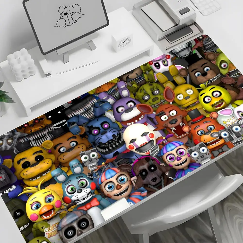 

Fnaf Five-nights-At-Freddys Mouse Сексуальный коврик Большая клавиатура Мышь Настольный коврик Нескользящий резиновый игровой коврик для мыши Ковер для ноутбука 600x300