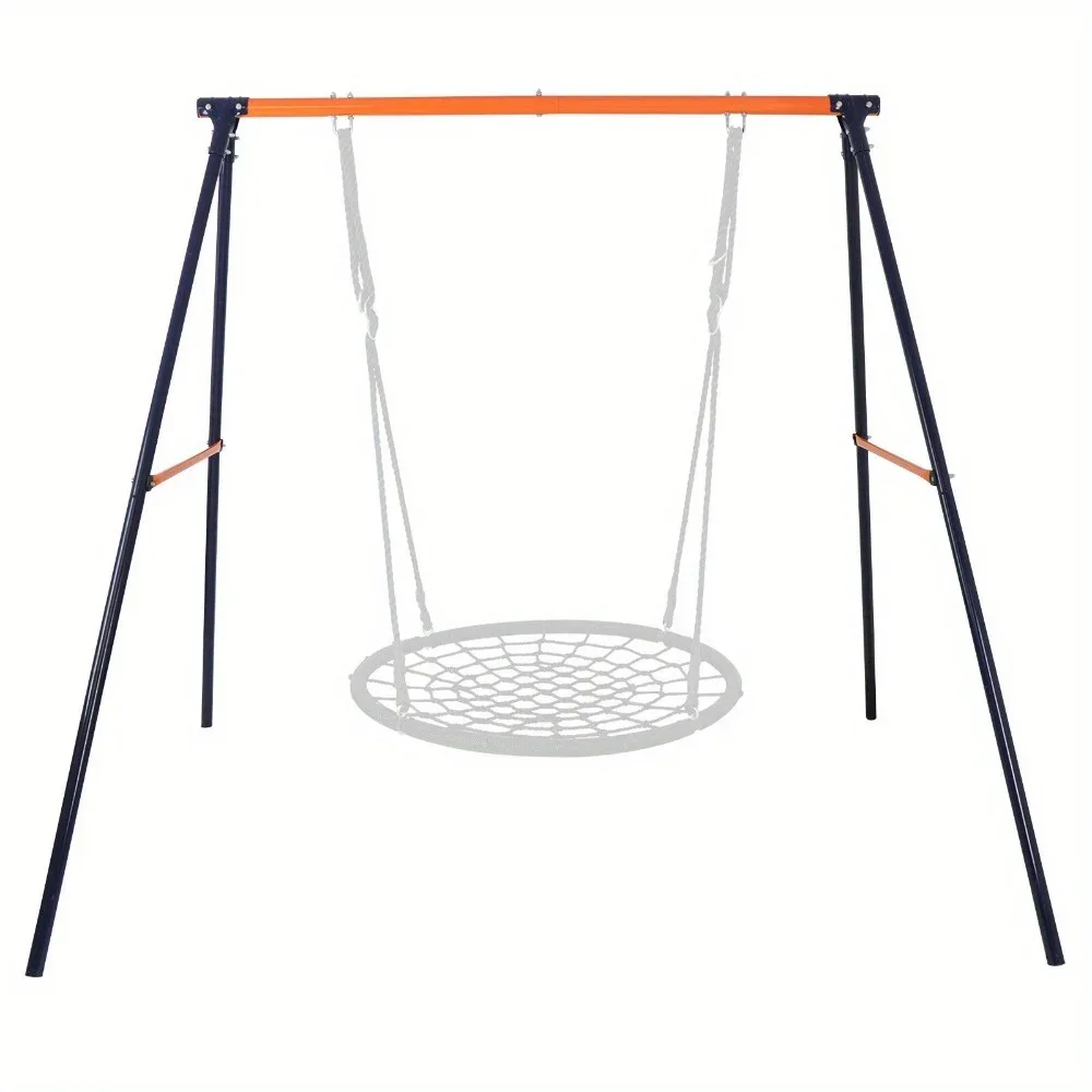 Metal A-frame swing stand Fun play chair for children's backyard home