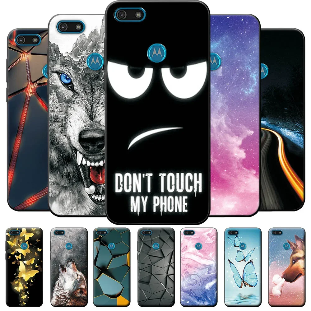 For Motorola Moto E6 Play Case Fashion TPU Back Cover For MotoE6 Play Cool Phone Case For Moto E6 Play Cute Silicone Etui Bumper