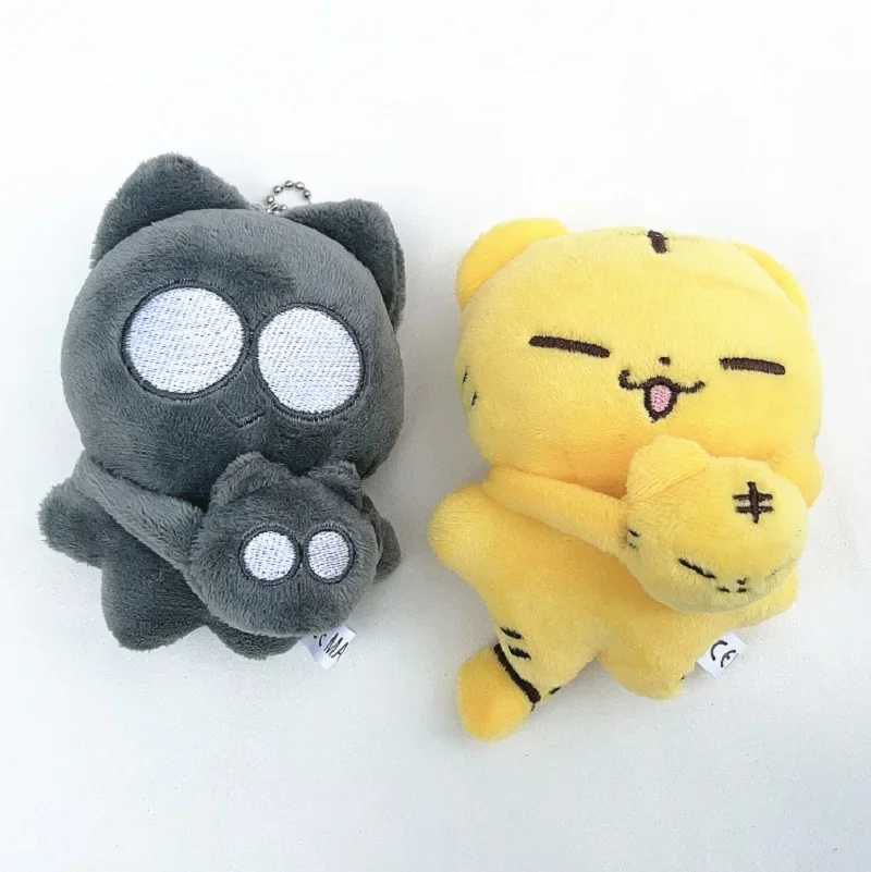 10CM KPOP 17 Wonwoo Hoshi Cartoon Animals Stuffed Doll Keyring Kawaii Baby Tiger Cats Plush Toys Keychains Fans Bag Accessories