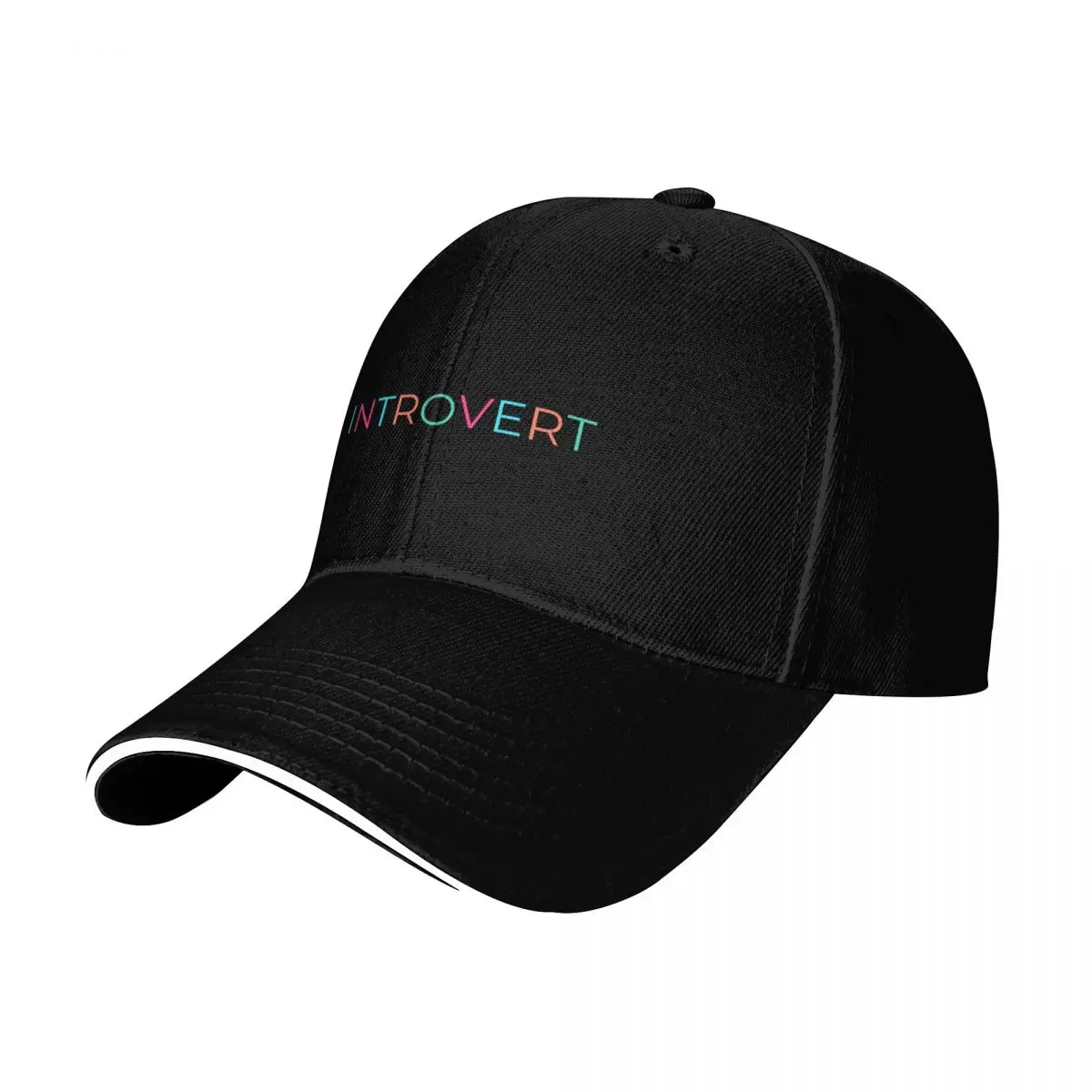 Introvert Baseball Cap Strapback Dad Hat Six Panel Structured Crown Sun Protection UPF 50+