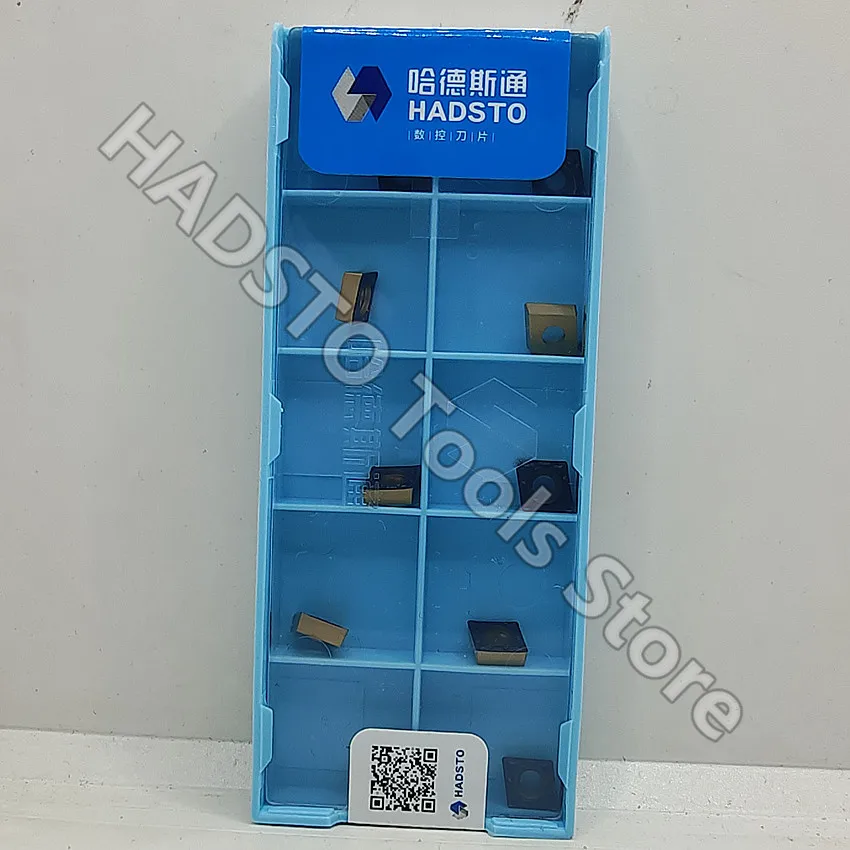

CCMT060204-TM HS8125 CCMT21.51 HADSTO CNC carbide inserts Dual color CVD coating Turning inserts For Steel P15-P30