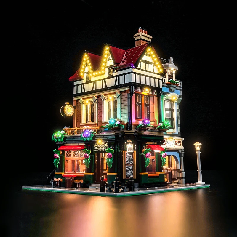 

Lazishi LED lighting 10350 set suitable for Tudor Corner building block gift (excluding building blocks)