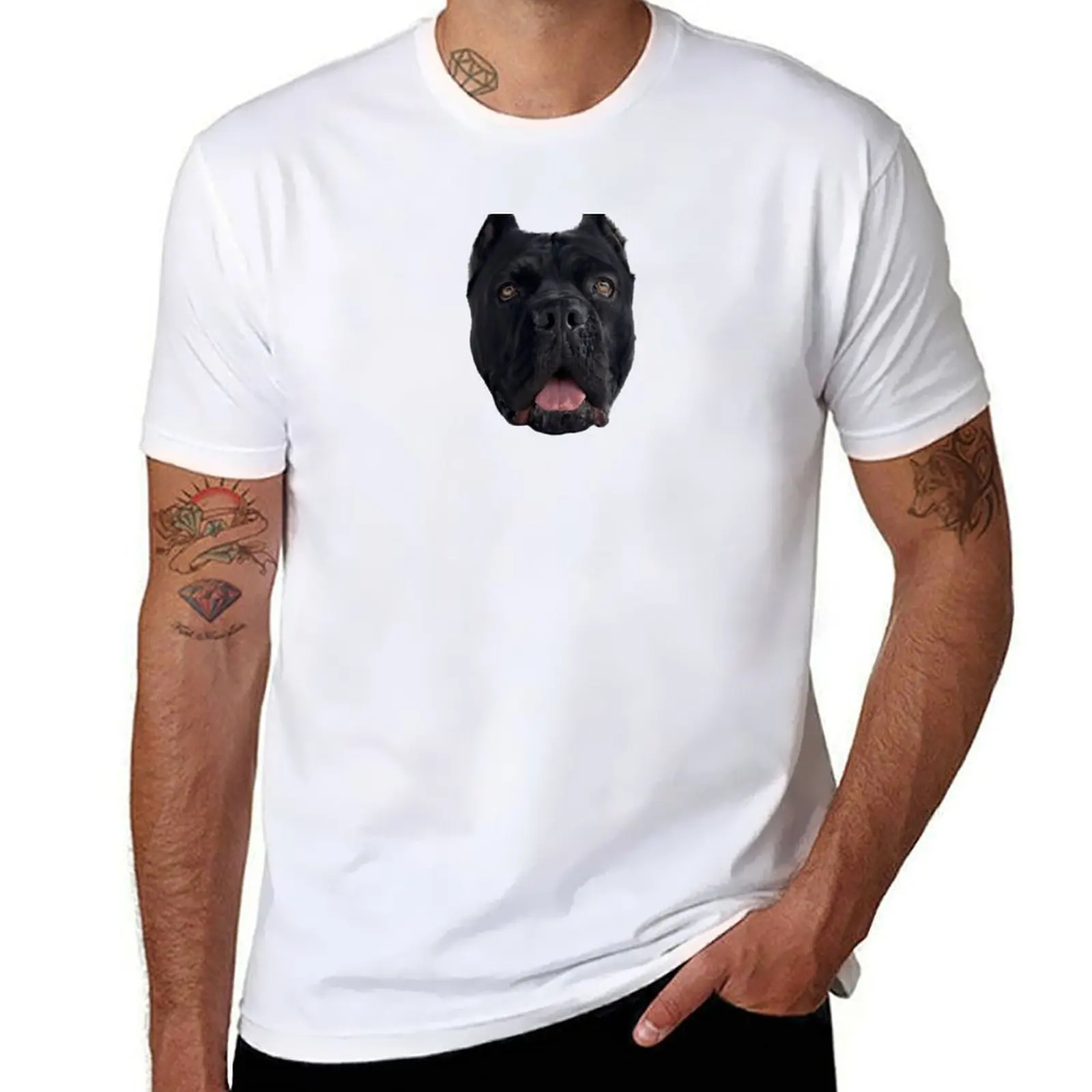 

100% Face shirts Corso pack man t shirt tshirt cotton T-Shirt white for Cane cotton t pack