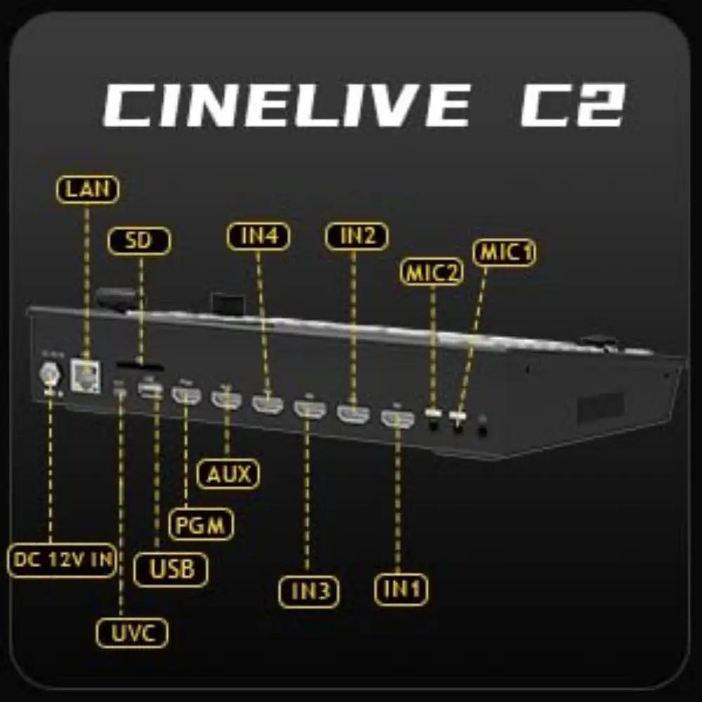 Cinetreak Cinelive C2/C2S Video Switcher 5.5inch High Precision Screen with Wireless Control 5 Channels Multi-camera Switcher