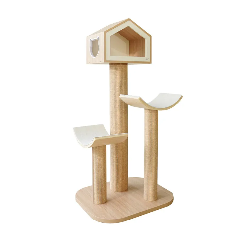 

Cat Climbing Frame, Spring Cloud Tree Series Integrated, Does Not Occupy An Area of Solid Wood Wear-resistant