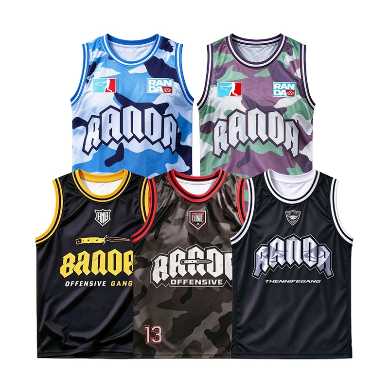 2026 RANDA New 3D Tanktop Outdoor Sports Basketball Vest Boxing Street Fighting Men's Vest Breathable Large Size
