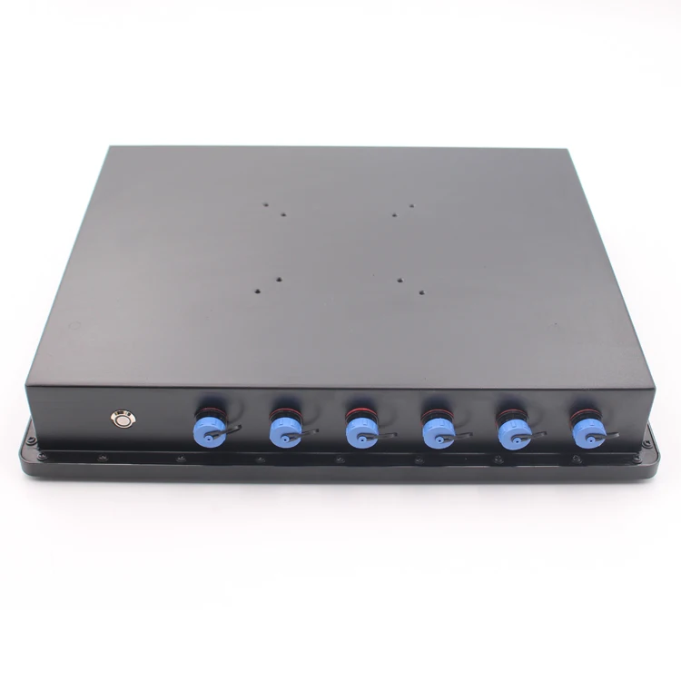 15 17 19 Inch Black Industrial Touch Panel Pc For Ship Full IP67 Waterproof Shockproof 1000cd/m2 Brightness Panel Pc