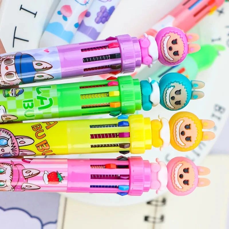 

12 Pcs Creative Fruit Doll Ten-color capybara Ballpoint Pen Cute and High-value Smooth Hand Account Ballpoint Back To School