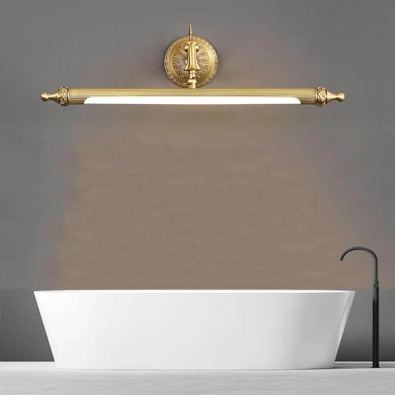 Moderno, minimalista, impermeable, LED, espejo.