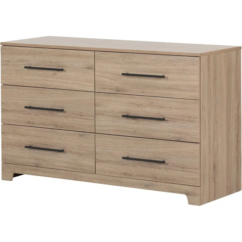 

Primo 6-Drawer Double Dresser, Rustic Oak