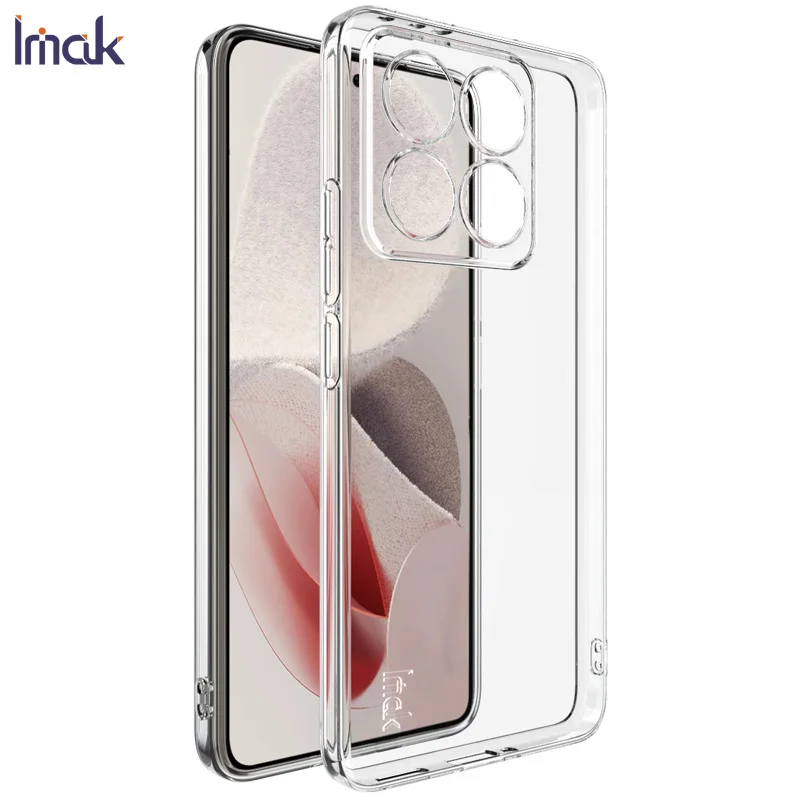 For Xiaomi Mi 14T Case IMAK UX-5 Series Clear Elastic Soft Case for Xiaomi 14T Pro 5G Cover