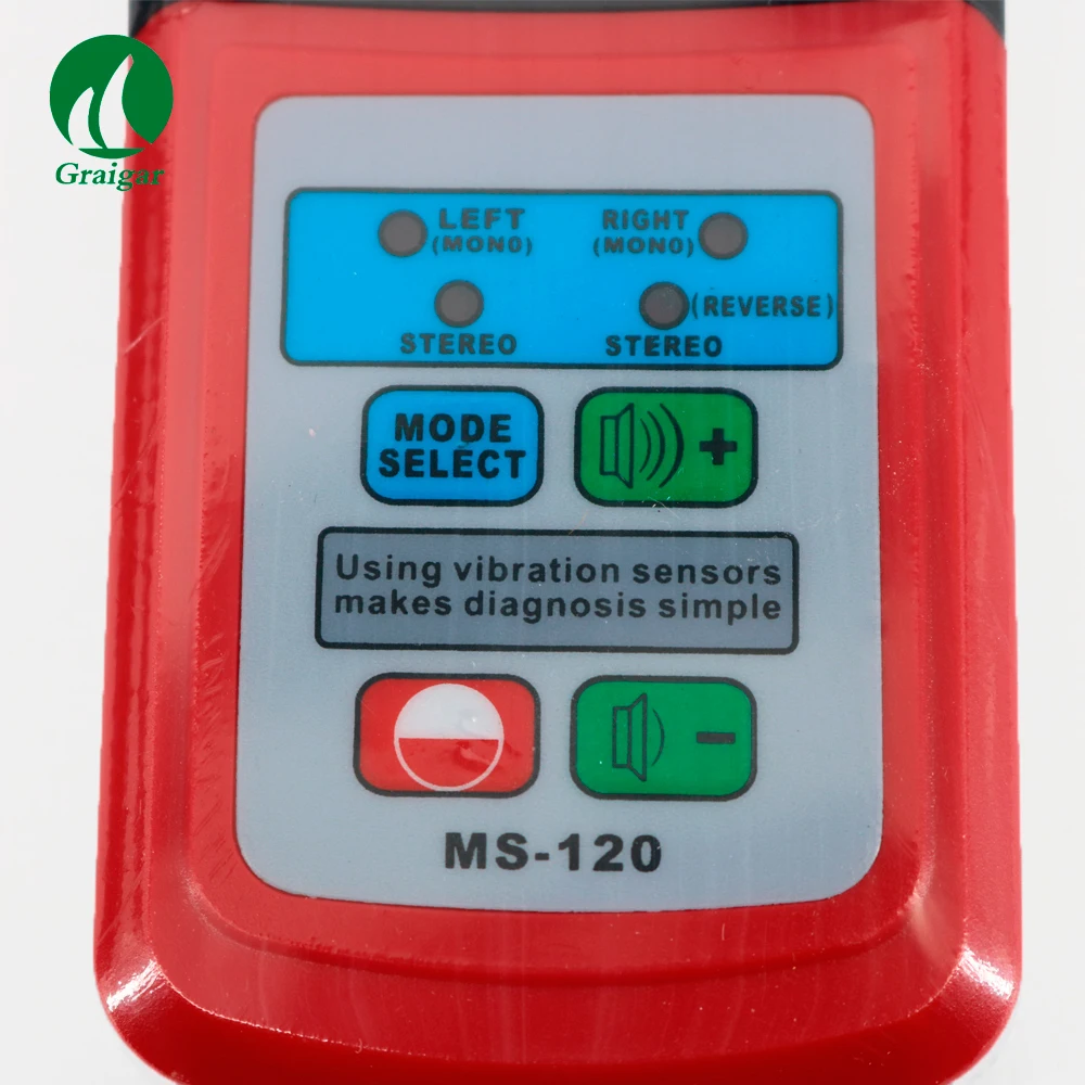 MS-120 Digital Industrial Stethoscope Mechanical Noise Meter Frequency Range 10~10K Hz MS120