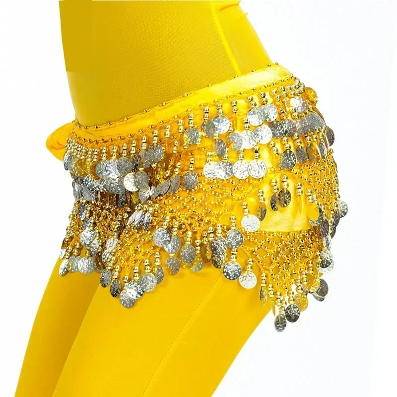 

Style top selling belly dance waist chain hip scarf bellydance coins belt dancing waist belt, 12 colors for your choice