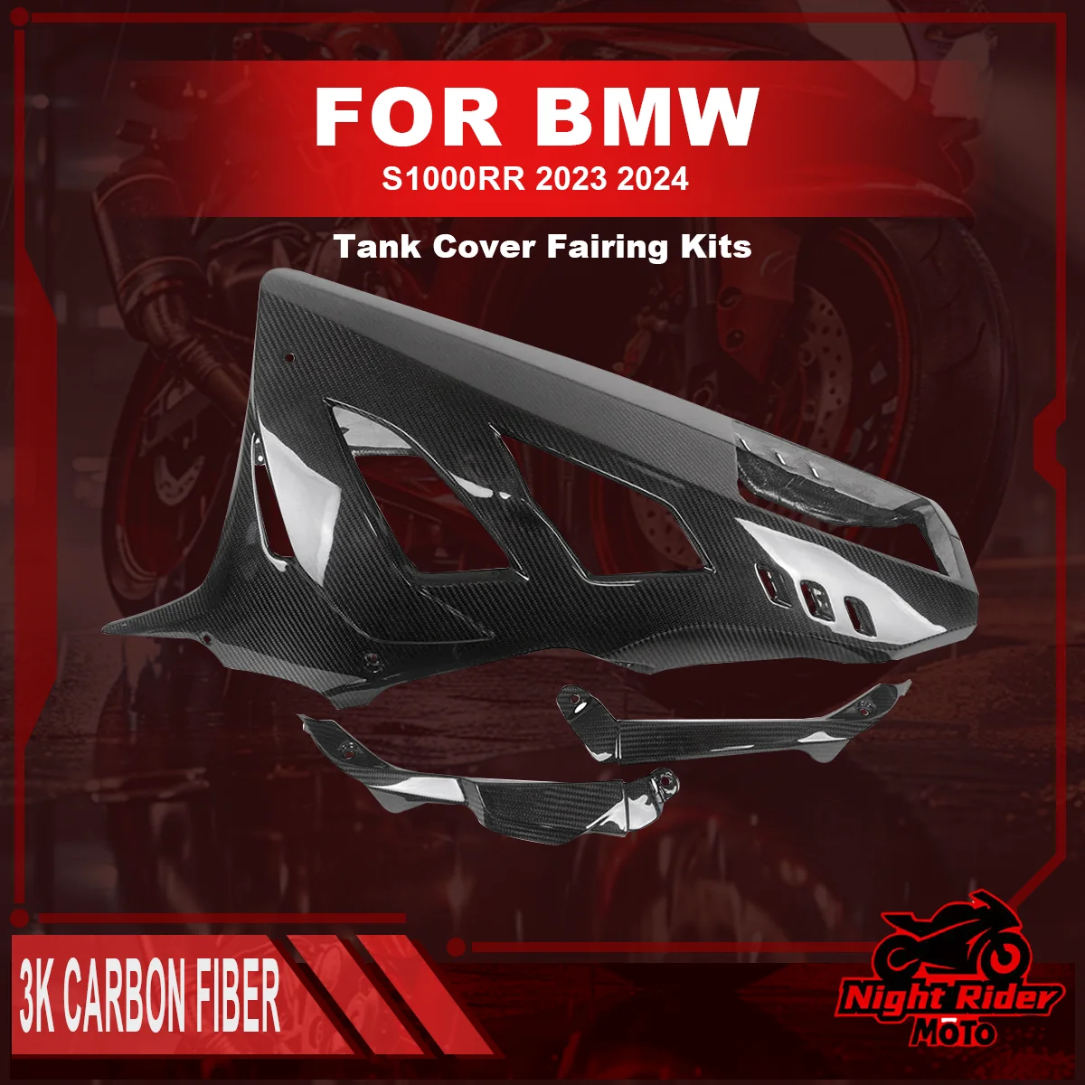 

2025 For BMW S1000RR 2023 2024 Carbon Fiber Belly Pan Motorcycle Modification Lower Engine Spoiler Cover Fairings Protection