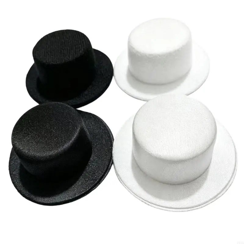 Mini Hat Craft Embellishment for Handmade Pet Costume Display Work, Small Cap Sewing Accessory for Doll Outfit Project Styling
