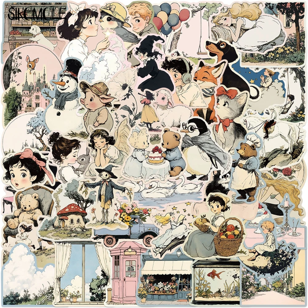 

10/30/50 шт. японские аниме граффити наклейки милые иллюстрации персонажи эстетические каваи DIY игрушки дорожный багаж наклейка наклейка