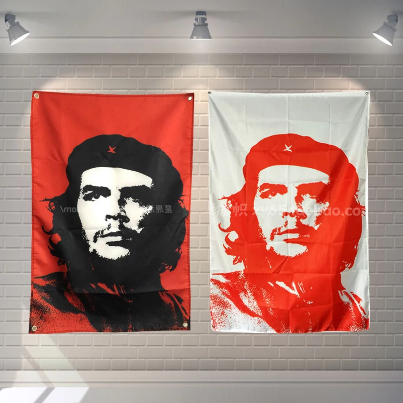 

"Guevara" rock band poster banner 4 holes hanging flags 56X36 inches Games billiards hall decor wall background