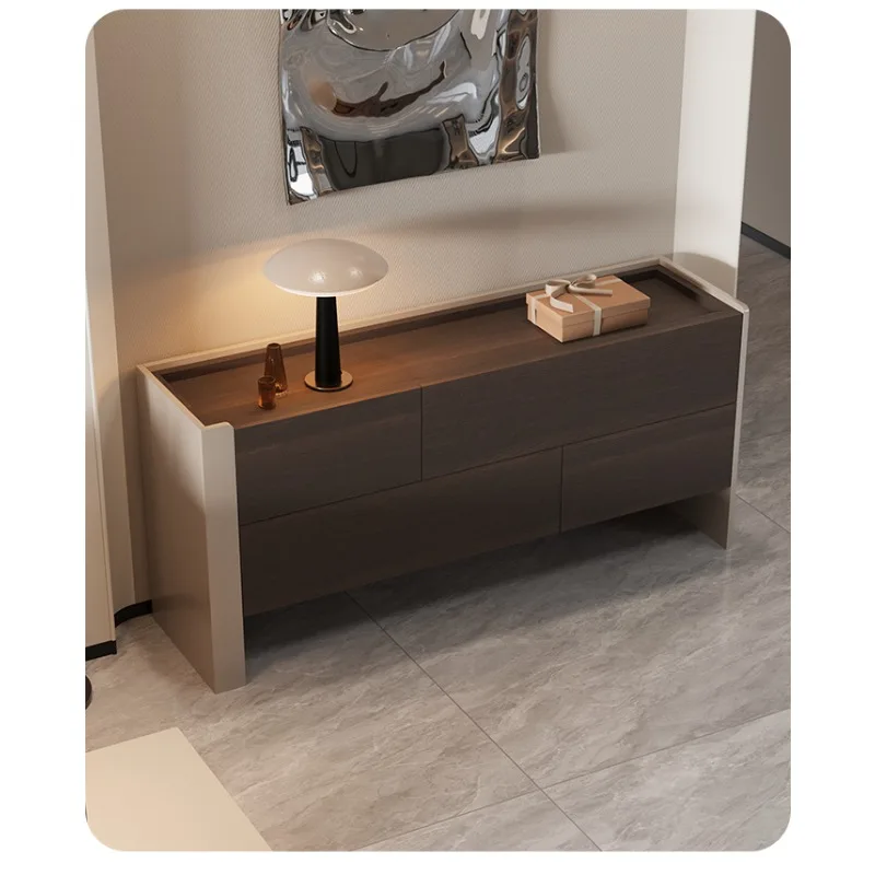Italian type simple solid wood Storage cabinet with Drawer modern capaciousness locker for living room bedroom home Furniture
