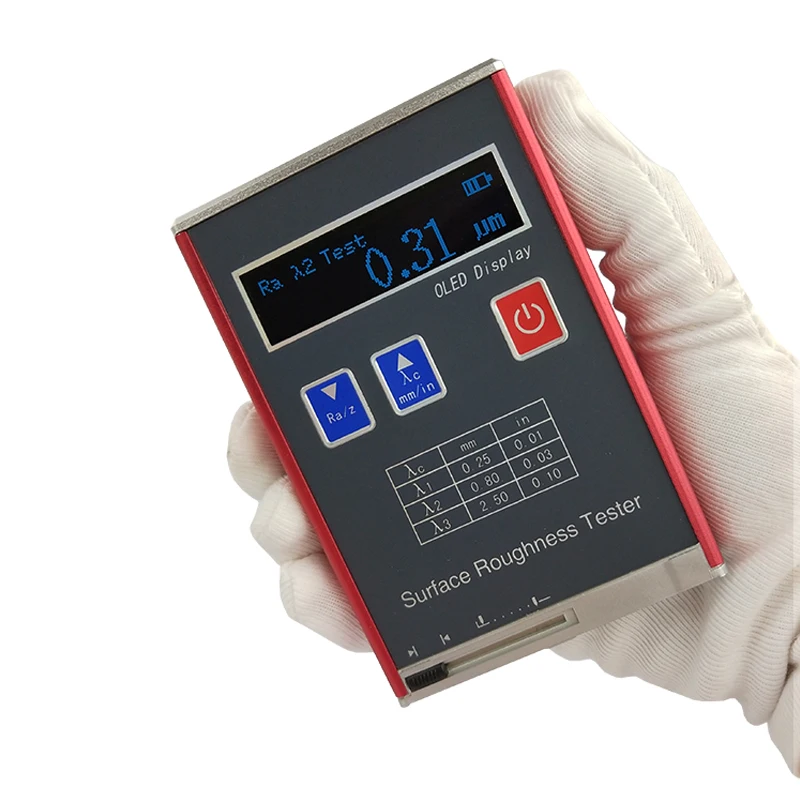 Handheld Surface Roughness Meter Tester Measuring Instrument Ra,Rz, Rq,Rt