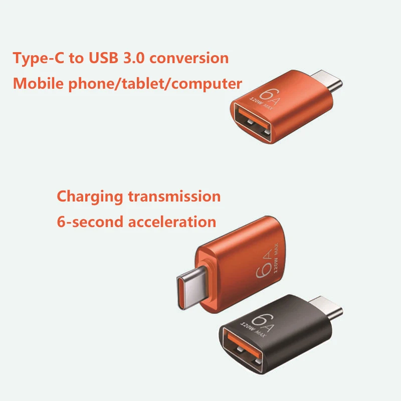 6A OTG USB 3.0 To Type C Adapter USB Female To Type C Male Fast Charging Adadpter OTG USB C For Xiaomi ForSamsung Laptop PC