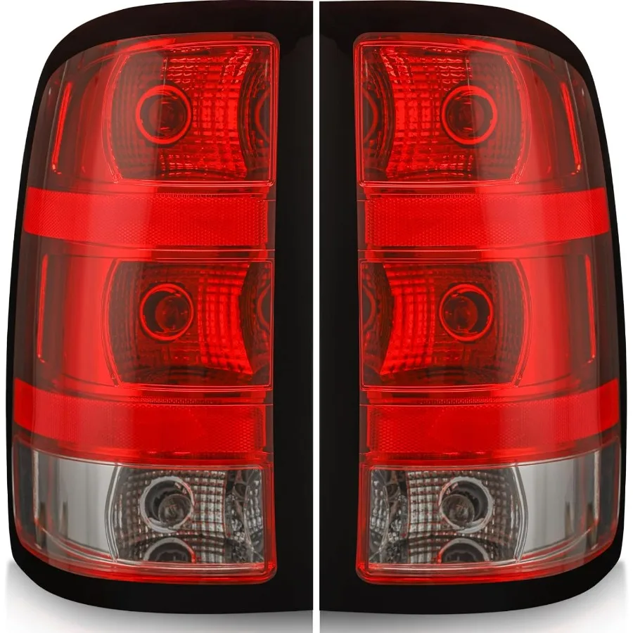 

Tail Light Assembly Compatible with 2007-2013 GMC Sierra 1500 2500HD 3500HD Factory Style Pickup Truck Taillight Rear Brake Lamp
