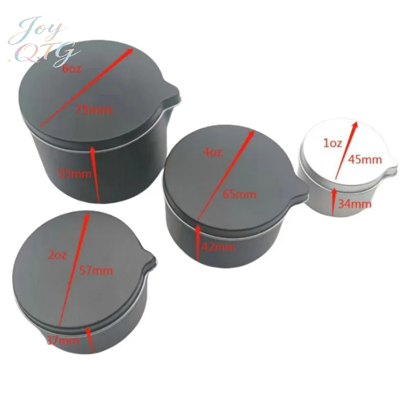 Hot Sale New 1PCS Tinplate Candle Jars With Handy Spout Aromatherapy Massage Cream Cosmetic Storage DIY Candle Making Container