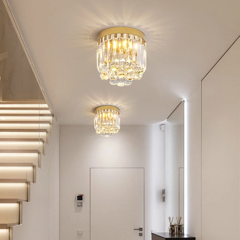 

Crystal Aisle Light French Cream Style Corridor New Net Celebrity Light Luxury Creative Home Balcony Ceiling Porch Light