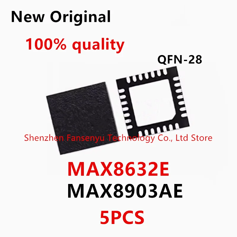 

(5piece)100% New MAX8903AETI+ MAX8903AE 8903AE 8632E MAX8632E MAX8632ETI+T QFN-28