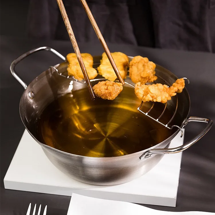 

Фритюрница Yjq: бытовая фритюрница с плоским дном и решеткой для фильтрации масла, универсальная для индукционных плит