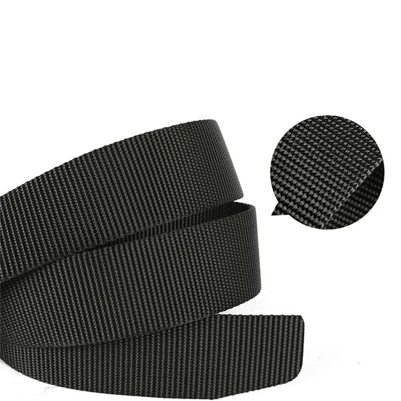 Cinturones de nailon con hebilla automática para hombre, cinturones de lona para pantalones de primera calidad, cinturones deportivos, cinturilla de 3,8 cm